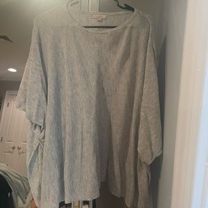 Loft grey light poncho